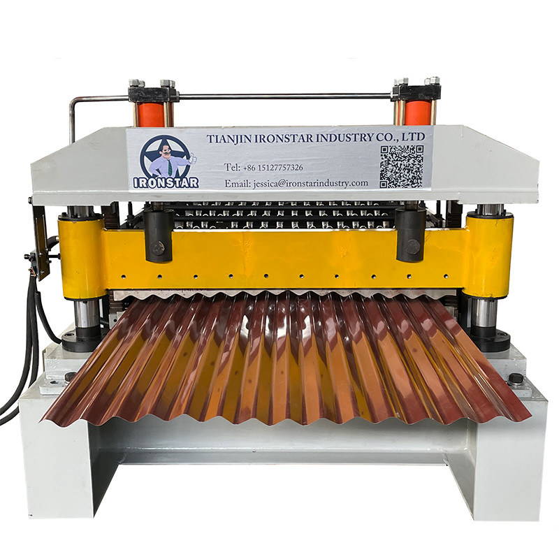 “850 Type Roof Sheet Making Machine 0.3-0.8mm Customized Corrugated Roof Panel Roll Forming Machine for Chile”