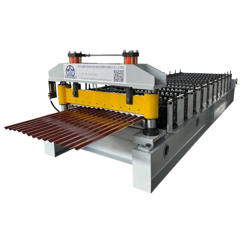 “850 Type Roof Sheet Making Machine 0.3-0.8mm Customized Corrugated Roof Panel Roll Forming Machine for Chile”