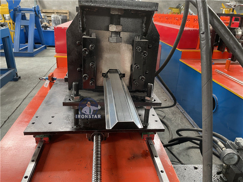 High Speed  0.3mm-1mm Hat Channel Roll Forming Machine 4KW Main Motor