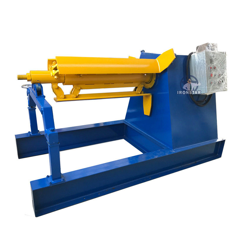 Feeding Width 1250mm Heavy Duty Decoiler 5 Ton Steel Coil Decoiler