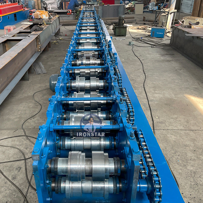 Custom Square Tube Roll Forming Machine 1mm -3mm Thickness Automatic Cutting