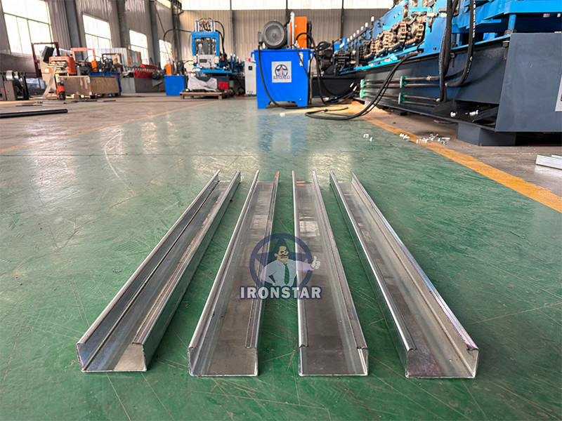 “Ironstar 80-300mm CZ Purlin Roll Forming Machine Interchangeable C and Z Purlin Sizes Automatic Purlin Forming Equipment High Speed CZ Purlin Making Machine Steel Structure Production Line”