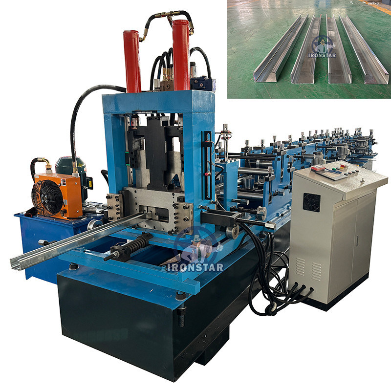 “Fully Automatic 80‑300mm CZ Purlin Roll Forming Machine, Interchangeable C and Z Purlin Sizes Forming Equipment”