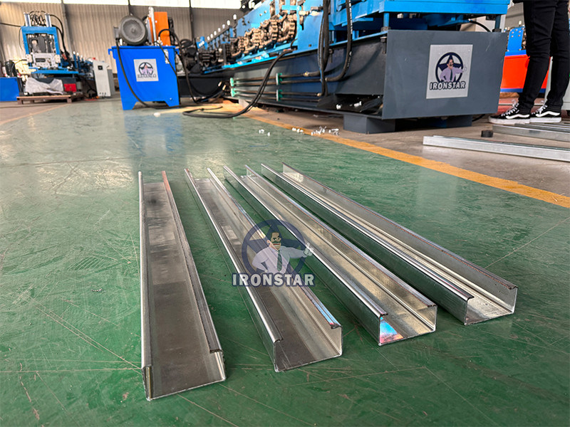 “C Purlin Roll Forming Machine 80-300mm Adjustable C Channel Forming Machine Wide Range Size Adjustable Roll Former”