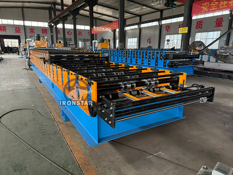 “Ironstar Full Automatic High Efficiency 5 Rib 4 Rib Double Deck Roll Forming Machine 2 Layer Roofing Production Line”
