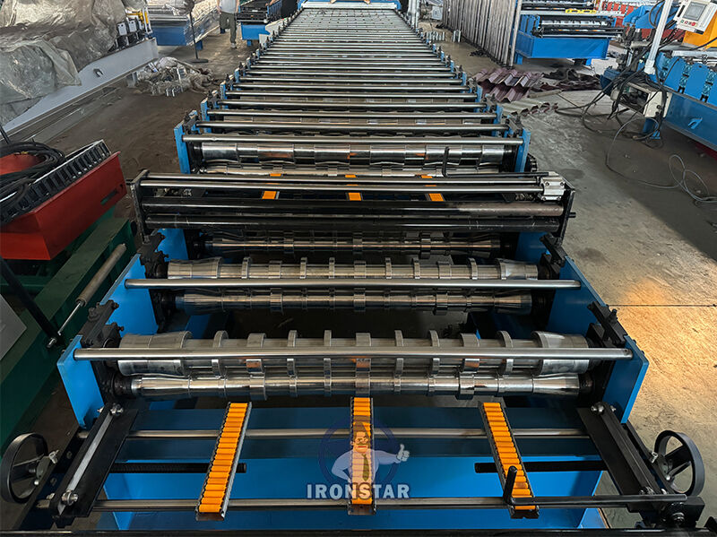 “Ironstar Rib 7 Rib Double Deck 750 Roof Sheet Roll Forming Machine Automatic Trapezoidal Metal Roof Former for Malaysia”